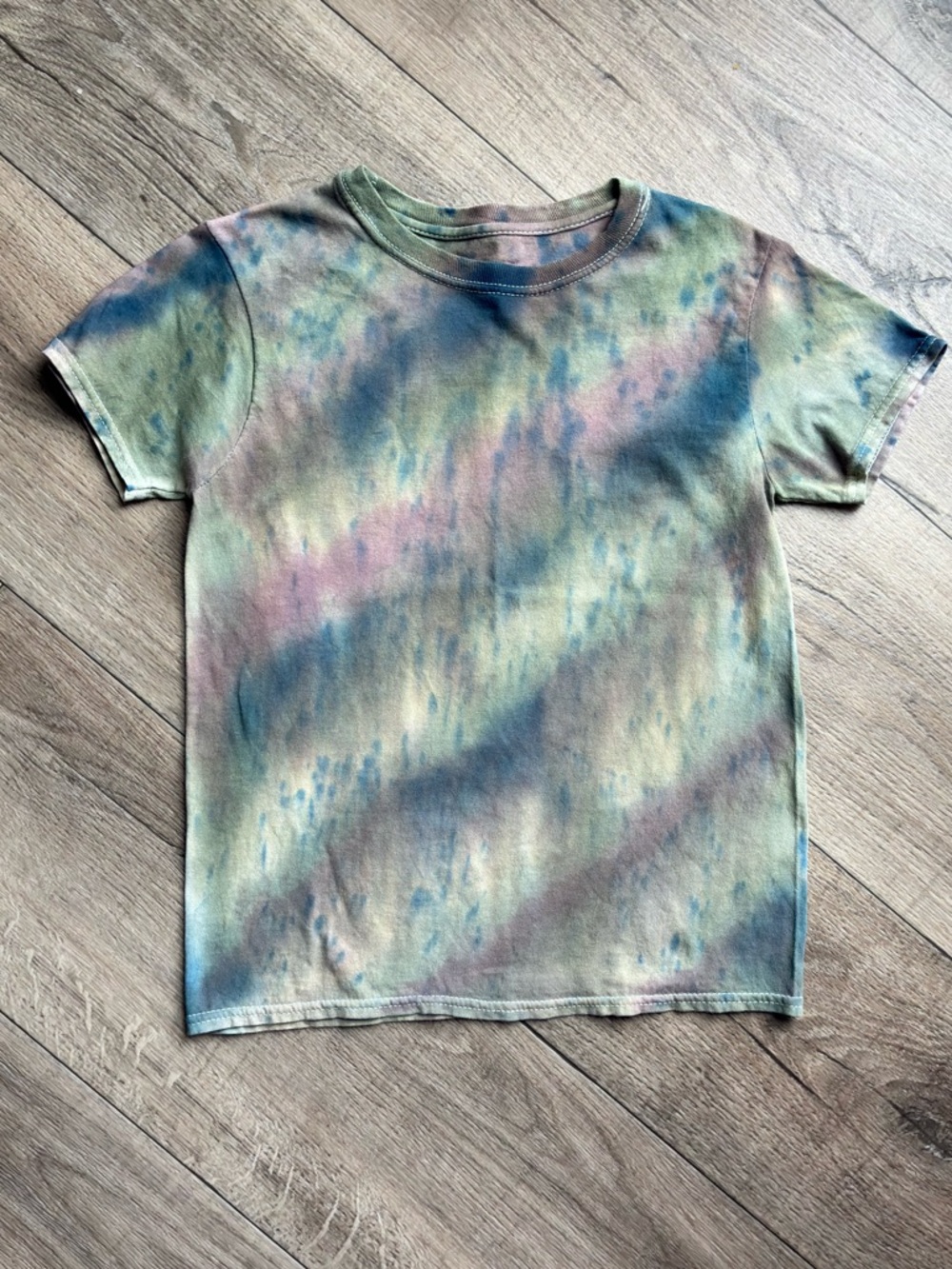 Hanes Kids Tie-Dye Short Sleeve Tee - Green, Blue, Purple